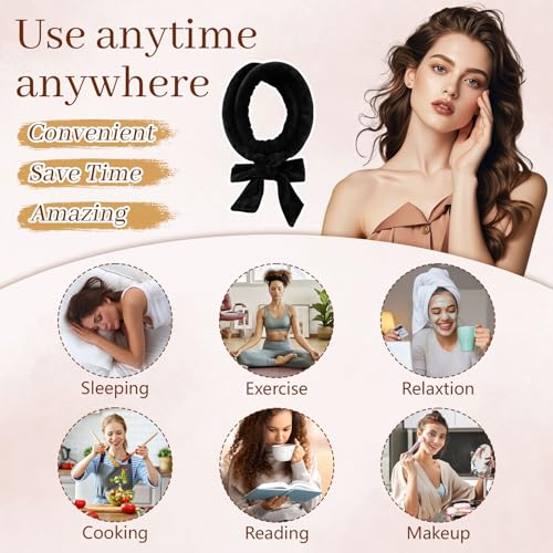 AWAYTR Velvet Heatless Hair Curler Set - Overnight Waves with Satin Bonnet & Scrunchies