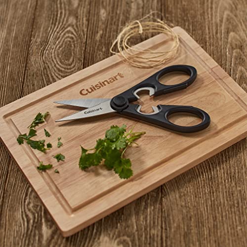 Cuisinart 8-Inch Kitchen Shears Black Pack of 3 - Sharp & Durable Kitchen Scissors