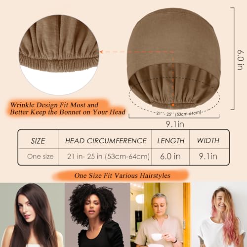 2 Pcs Soft Chemo Headwear for Women, Lightweight Hair Cap for Sleep Chemo Caps Sleeping Cap for Hair Loss