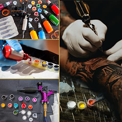 WZPB 1000 Pcs Small Tattoo Ink Caps 8mm Disposable Pigment Cups