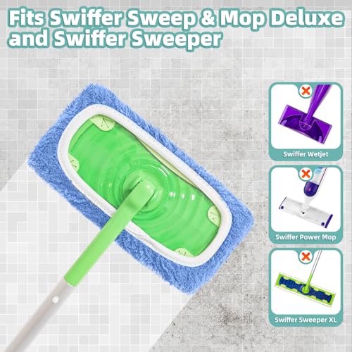 Reusable Microfiber Mop Pads for Swiffer Sweeper - 6 Pack