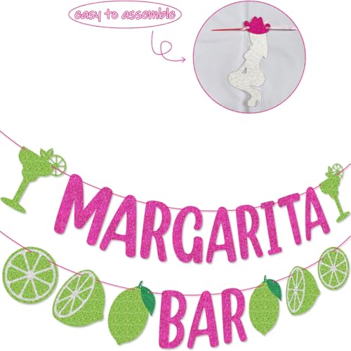 Margarita Bar Banner Garland for Bachelorette Party Decorations