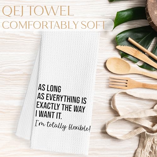 Funny Sarcastic Kitchen Dish Towels 16x24 Inch Decorative Hand Tea Towel
