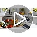 2-Pack Black Kitchen Sink Squeegee Cleaner & Countertop Brush