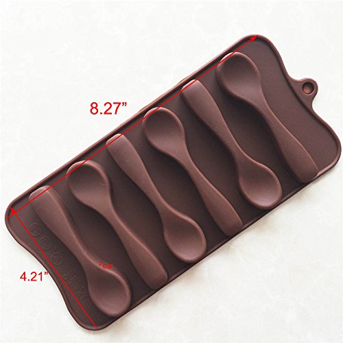 Silicone Spoon-Shaped Chocolate Mold for Cake, Ice, Soap & Candle Decoration - Variation of Spoon