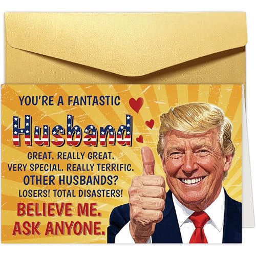 Funny Christmas Card for Husband - Wedding Anniversary & Birthday