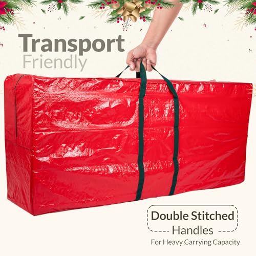 (Front-Load) 9ft Christmas Tree Storage Bag - Heavy Duty, Tear-Proof & Waterproof Tarp with Handles - Variation: 9ft Tarp
