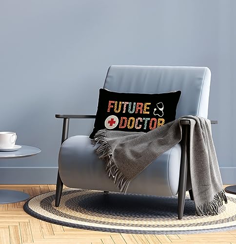 Doctor Graduation Pillow Cover - 12x20, Color-3 for Student Gift