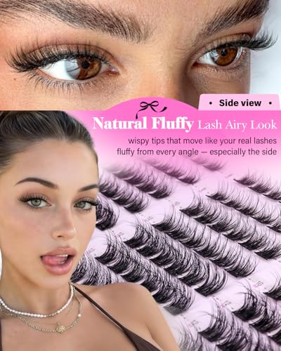 Wispy Lash Clusters Fluffy Eyelash Extensions 8-14mm CD Curl