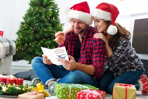Funny Christmas Card for Him & Her - Naughty Greeting Card