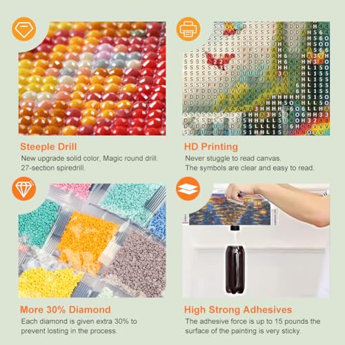 Landscape Diamond Art Kit 12x12 Inch Full Drill DIY Painting