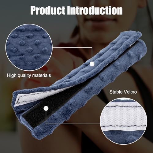 2 pack Strap Cushion for Arm Sling, Shoulder Brace Carry Strap Pillow Arm Elbow Wrist Injury Support Strap Pad Padding Pillow for Women Men and Kids (Dark Blue)