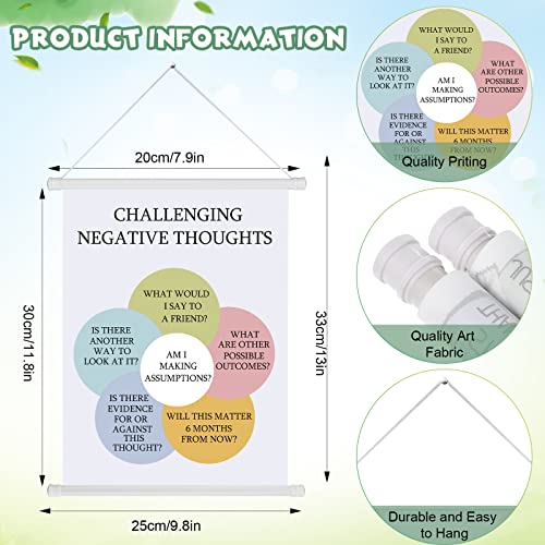 Gersoniel 3-Piece Mental Health Posters for Therapy Office Decor