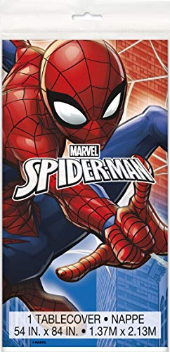 Spiderman Birthday Tablecloth and Banner Party Decor Set