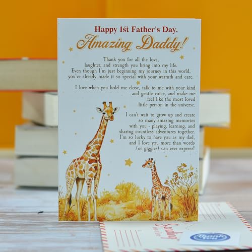 First Time Dad Father's Day Card with Envelope & Seal by BlinkWishes