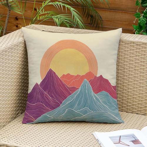 Tropical Velvet Pillow Covers 18x18 Inch - Double Sided Beach Decor