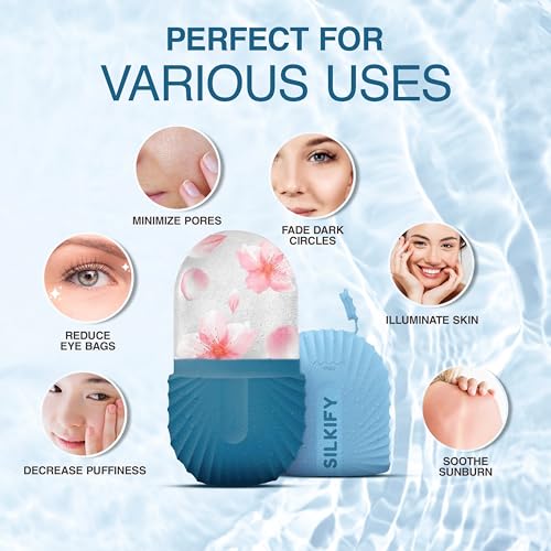 Silkify Ice Face Roller Mold - Reusable Silicone Facial Massager for Depuffing and Skin Care