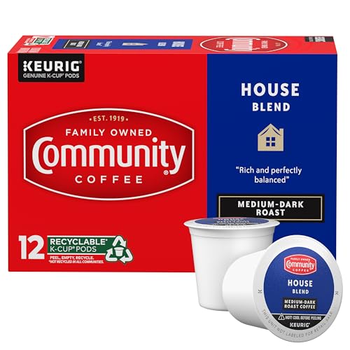 Community Coffee House Blend Medium-Dark Roast K-Cup Pods - 12 Count