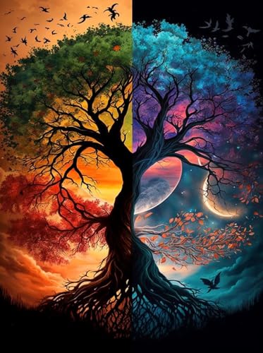 Tree of Life 5D Diamond Painting Kit for Adults Full Drill 12x16 In