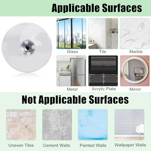 16 Pcs Clear PVC Suction Cup Pads with M5 Screw for Windows