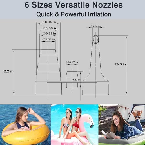 2-in-1 Electric Air Pump for Vacuum Storage Bags & Inflatables