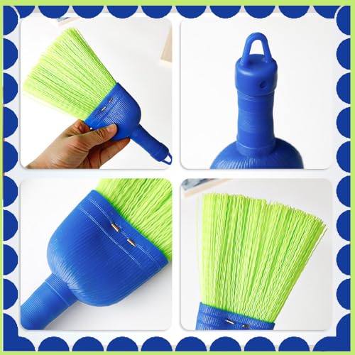 Handheld Whisk Broom with Durable Poly Fiber Bristles for Home and Car