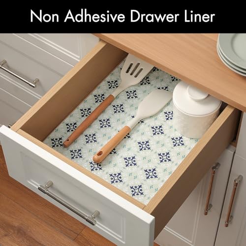 Cooyes Non-Adhesive Shelf Liner, Waterproof EVA Cabinet Mat - 17.5" x 78.7"
