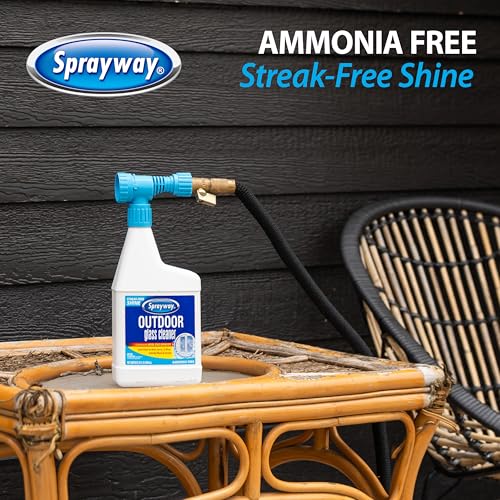 Sprayway Outdoor Glass Cleaner 32oz - Streak-Free Foaming Action