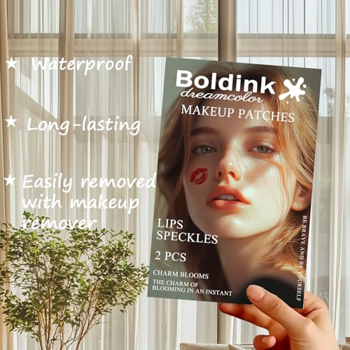 Boldink Waterproof Face Makeup Temporary Tattoo Stickers 2pcs
