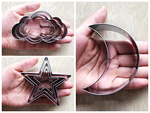 7 Piece Food Grade Stainless Steel Cookie Cutter Set for Baking & Parties