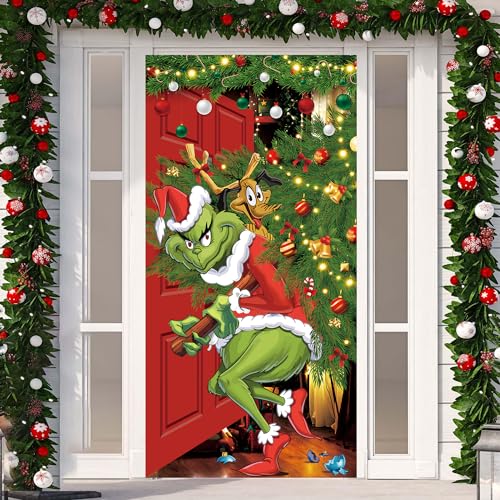 Christmas Banner 71x35in Holiday Party Home Decor for Festive Events