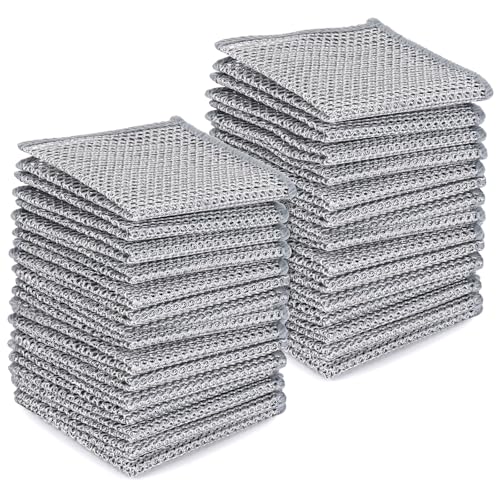 30Pcs Steel Wire Dishcloths for Kitchen Cleaning Non Scratch Reusable Cloths