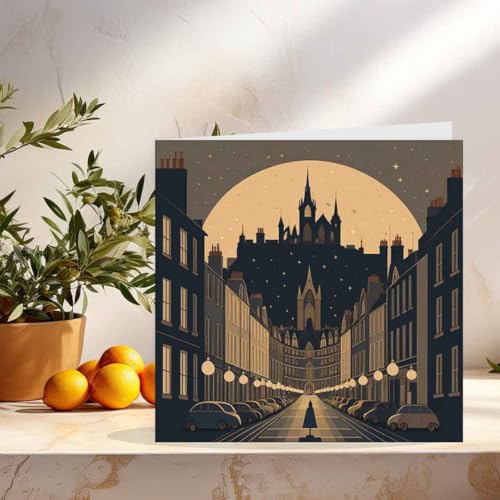 Edinburgh Greeting Card - Scottish City Card 145mm x 145mm