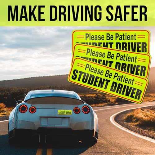 CARTMAN Student Driver Magnetic Car Sign - Reflective Decal