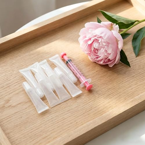 MODADOG 8 Pack Refillable Lip Gloss Tubes 8ml Empty Containers with Wand