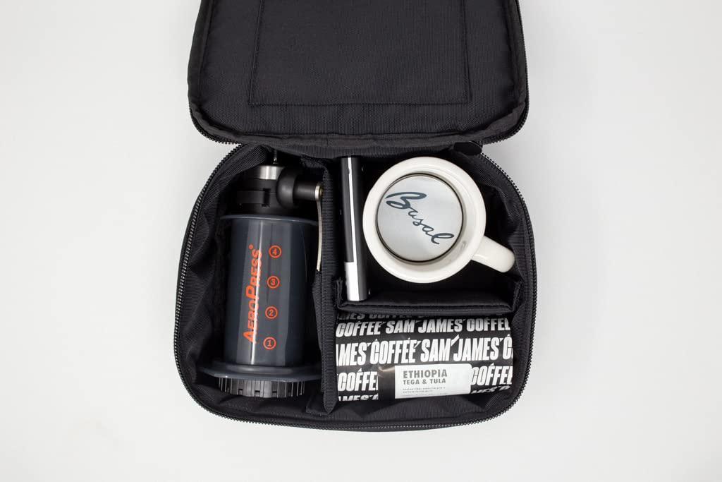 Basal Coffee Traveller Kit for AeroPress/Drip/v60/Kalita/Pour Over Equipment (Black)