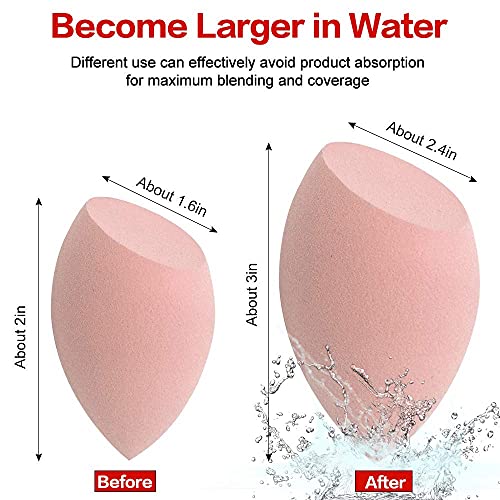 Splendorflying 3-Piece Makeup Sponge Set for Foundation and Concealer