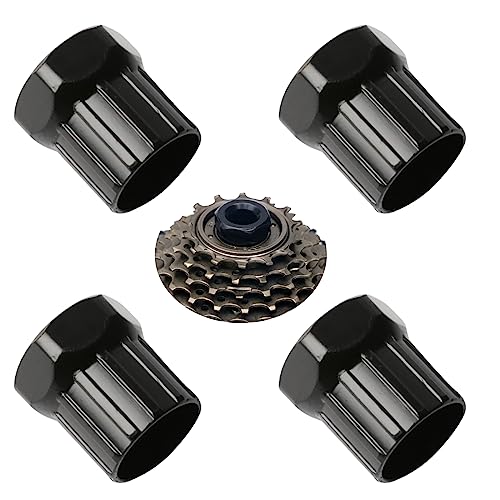4 Pieces Bike Cassette Lockring Tool Mountain Bike Freewheel Remover Tool Bike Cassette Lockring Tool Bicycle Shop Tools for Repairing Bikes