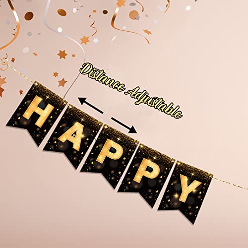 Happy New Year Banner 2026 - Pre-Strung 10ft NYE Decorations