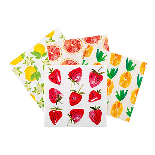 Strawberry Design 3-Ply Luncheon Napkins - 20 Pack