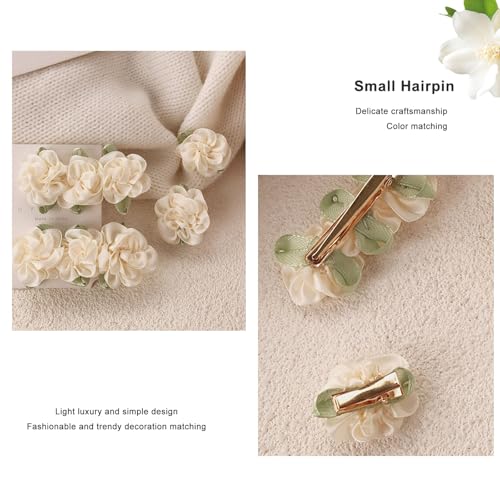 UPSTORE 12 Pcs Jasmine Flower Hair Clips Alligator Barrettes for Women
