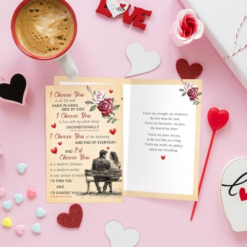 Romantic Double-Sided Greeting Card - I Choose You