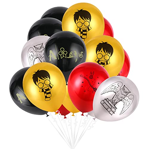 Ainiv 15PCS 12-Inch Cartoon Metallic Balloons for Parties