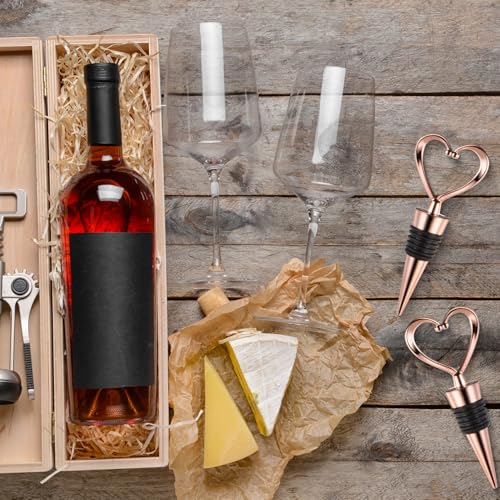 Heart Shape Wine Stoppers - 3 Pack Reusable Bottle Covers