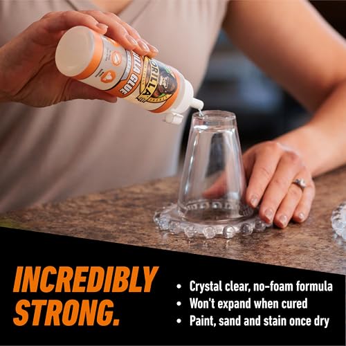 Gorilla Clear Glue, All-Purpose Polyurethane Adhesive, 5.75 oz, 2-Pack