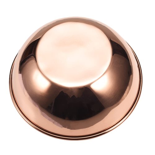 EnerMagiX Copper Mixing Bowl, 99.9% Pure Copper Bowl for Salad, 7.9 inch Diameter, Egg Beating, Decorative & Kitchen Serving Purposes