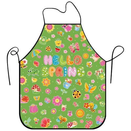 Bonieset Adjustable Holiday Cooking Apron and Chef Bib for Kitchen