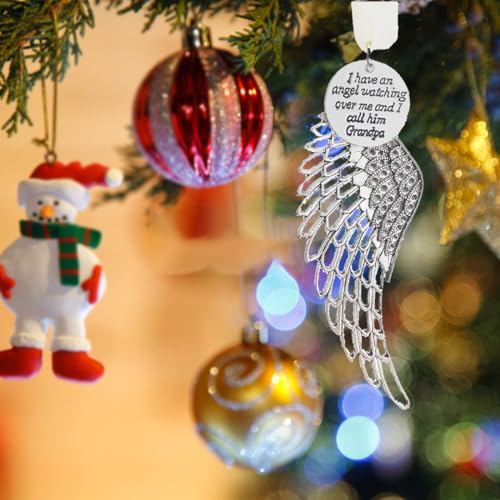 Memorial Christmas Ornament Angel Wing Sympathy Gift for Loss of Loved One