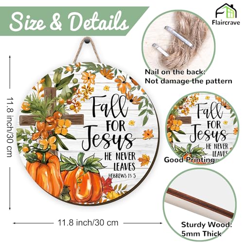 Fall Wreath - 11.8 Inch Orange Gingham Decor for Thanksgiving