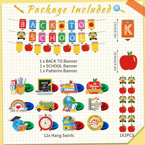 Back to School Banner Set - Welcome Classroom Decorations